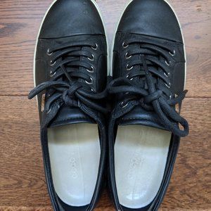 ECCO soft 7 Men's Leather Sneakers black, size 7